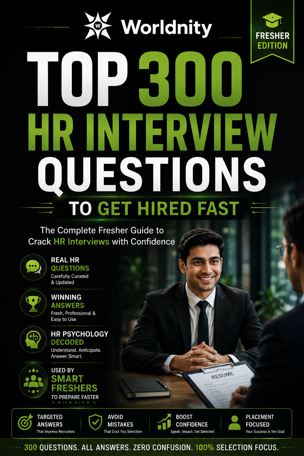 Worldnity Top 300 HR Interview Questions to Get Hired Fast